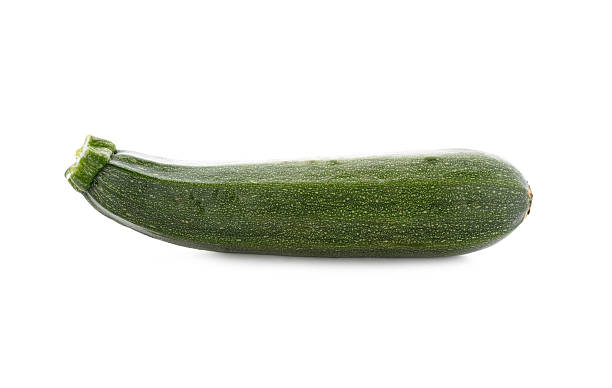 istock Fresh zucchini isolated on white background 535227095