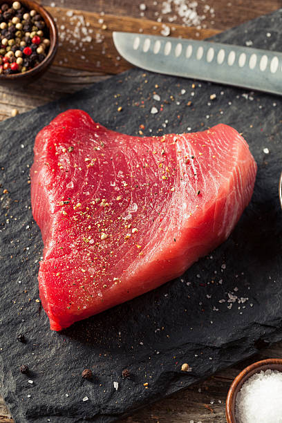 istock Raw Organic Pink Tuna Steak 535228212
