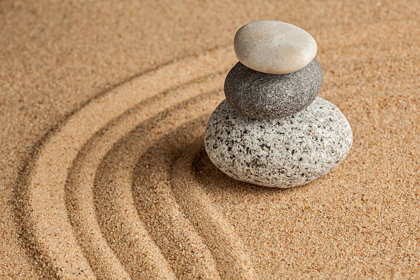 istock Japanese Zen stone garden 535229047