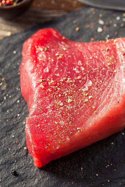 istock Raw Organic Pink Tuna Steak 535229442