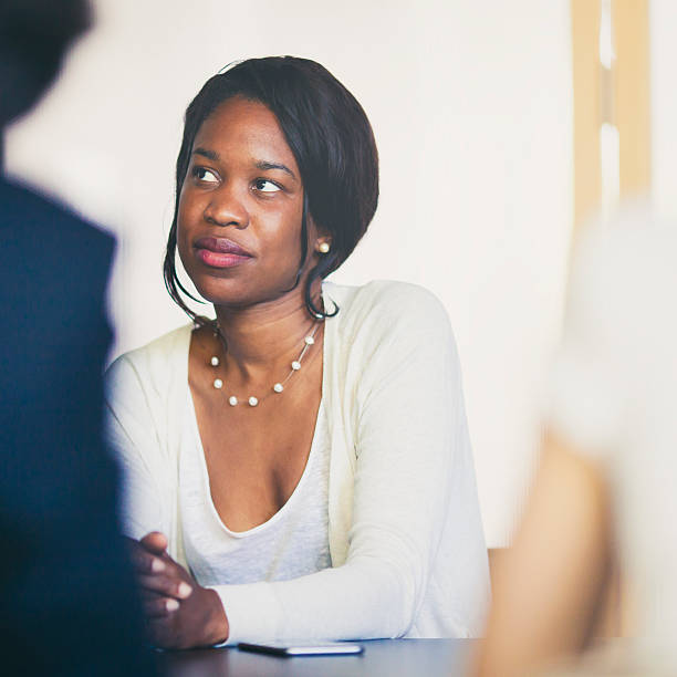 istock Businesswoman attending a meeting 535232680