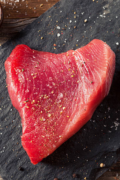 istock Raw Organic Pink Tuna Steak 535236254