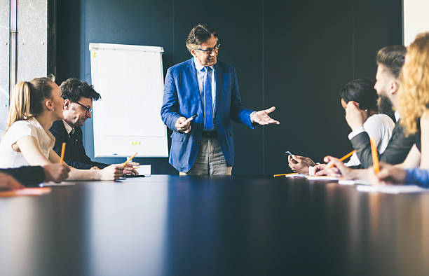 istock Senior businessmen giving a presentation 535238170