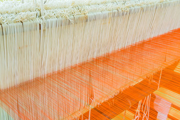 istock Weaving loom and shuttle on the warp 535239447