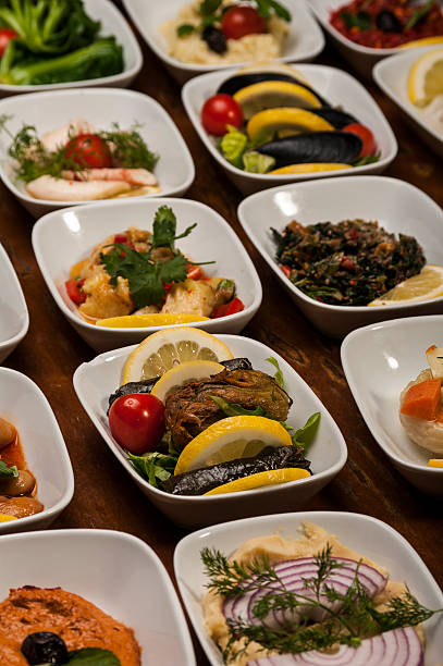 istock Appetizers and snacks plate in restaurant 535240095