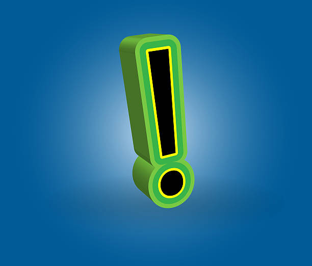 Exclamation point / 3D Exclamation mark / 3D umfrage stock pictures, royalty-free photos & images