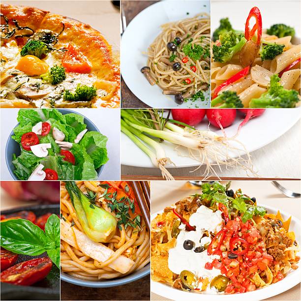 istock healthy Vegetarian vegan food collage 535241321