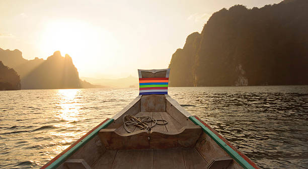 istock Sunset at lake,Khao Sok National Park 535241623
