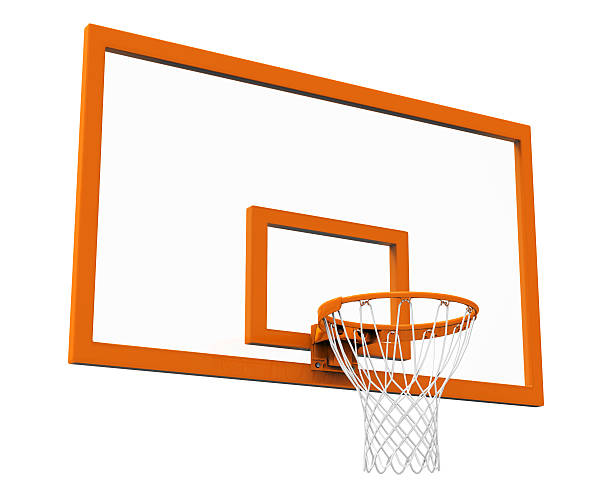 Basketball hoop isolated Basketball concept school sport high up tall stock pictures, royalty-free photos & images
