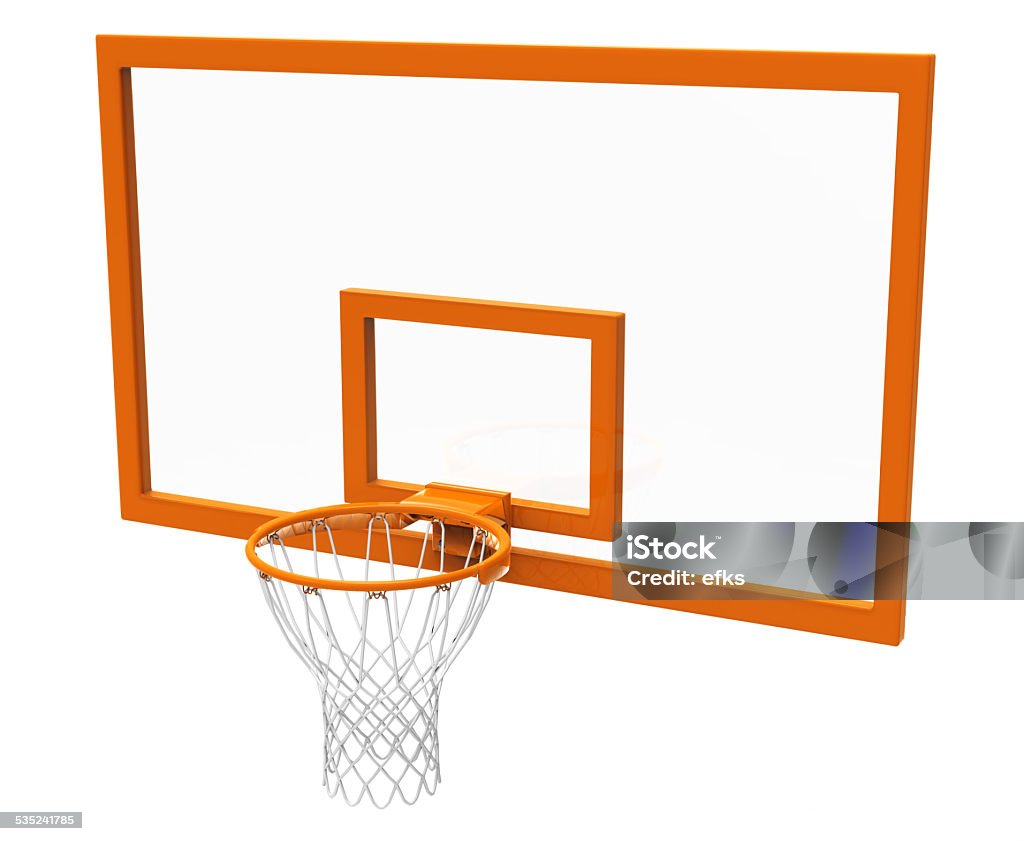 Basketball hoop isolated Basketball concept Basketball - Ball Stock Photo