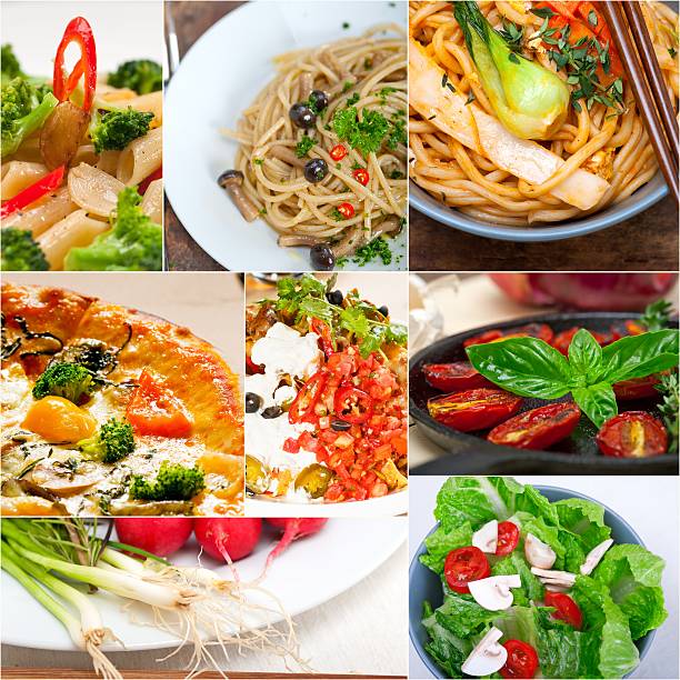 istock healthy Vegetarian vegan food collage 535241815