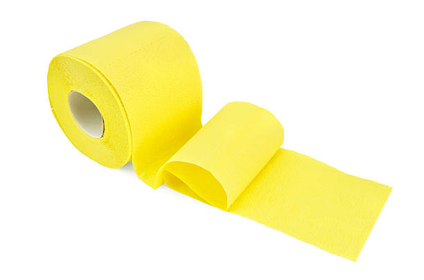 istock Toilet paper yellow 535260055