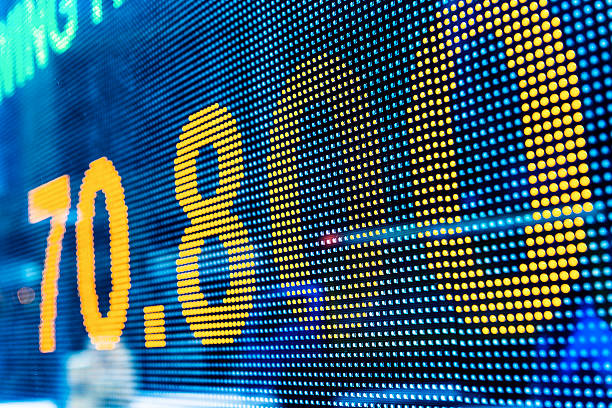 istock Digital stock market chart display 535260353