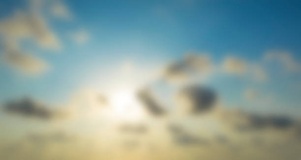 istock unusual abstract blue sky with white clouds blurred background 535260603