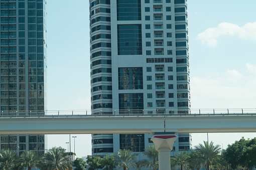 Building and bridge in Dubai
