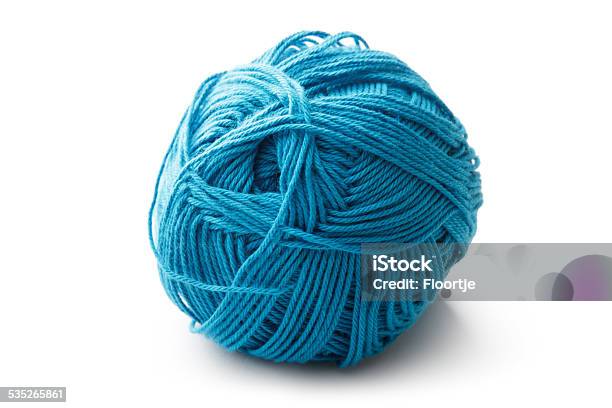 Textile Ball Of Wool Stock Photo - Download Image Now - Ball Of Wool, Cut Out, 2015