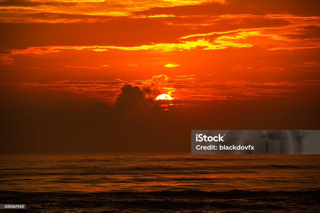 sun, sky, clouds, sea Image from beautiful beach in south of brazil. 2015 Stock Photo