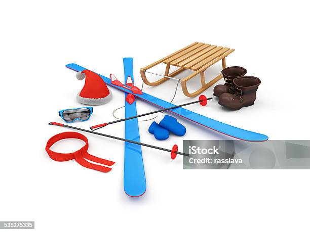 Group Of Different Accessories For Winter Holidays Stock Photo - Download Image Now