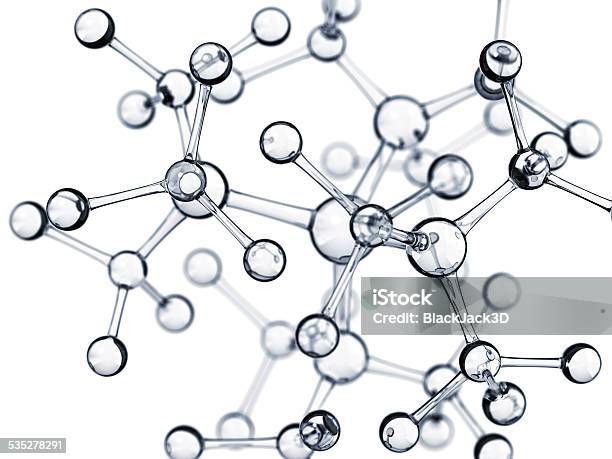 Molecular Structure Stock Photo - Download Image Now - Molecule, White Background, Molecular Structure