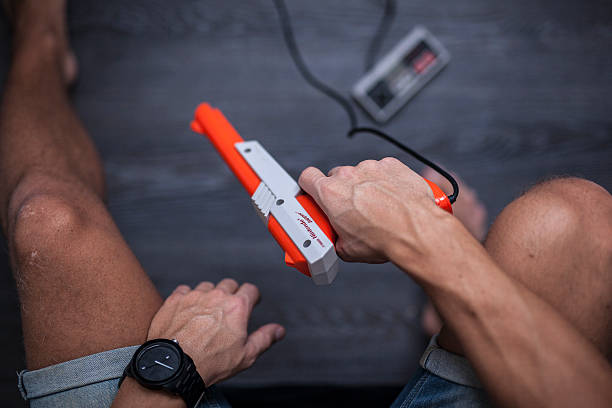 nintendo zapper-nes controlador de juego - nes fotografías e imágenes de stock