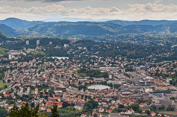 istock Bergen City Skyline from Floyen mountain, Norway 535281073