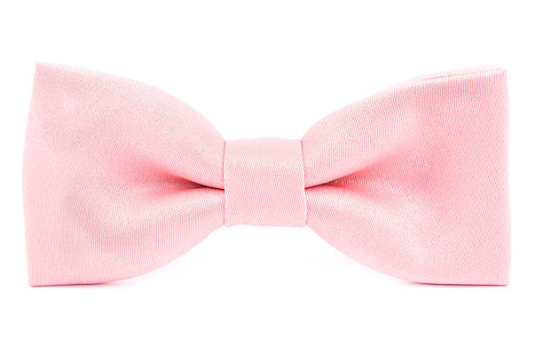 istock pink bow tie isolated on white background 535281839