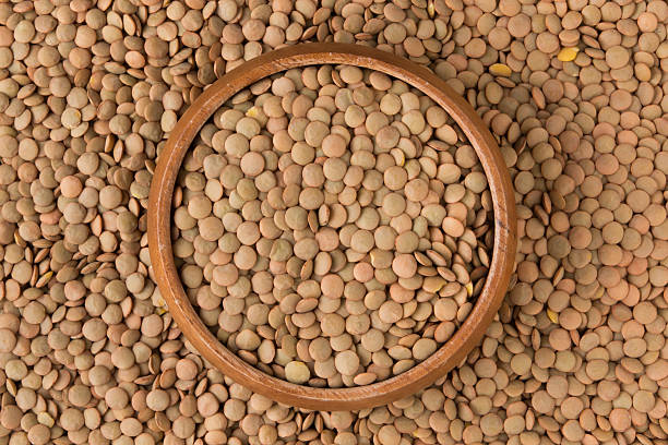 istock Lentil in a Wooden Bowl 535294019