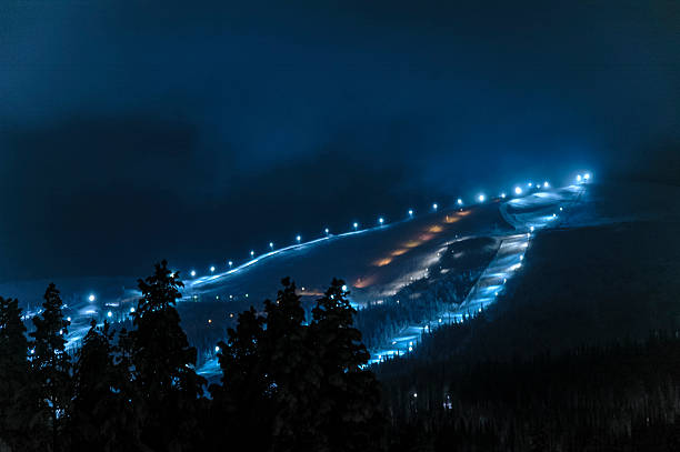 Dundret ski resort, Sweden stock photo