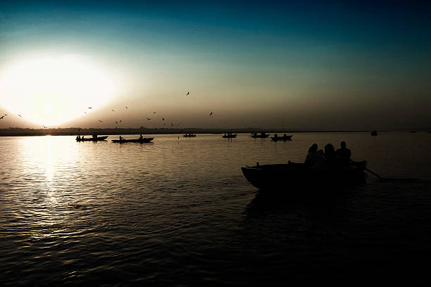 istock Scene of River Ganges, Varanasi, India. 535296623