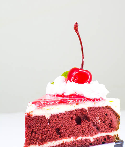 istock Cream chiffon cake with red berry and icing 535297071