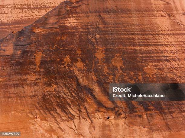 Indian Petroglyphs Along Us Highway 279 Near Moab Utah Stock Photo - Download Image Now