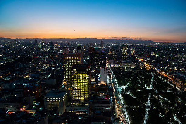 istock Mexico City skyline at sunset 535297453