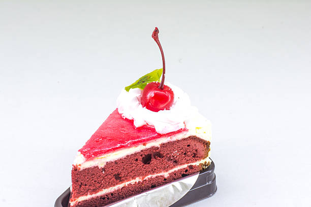istock Cream chiffon cake with red berry and icing 535297567