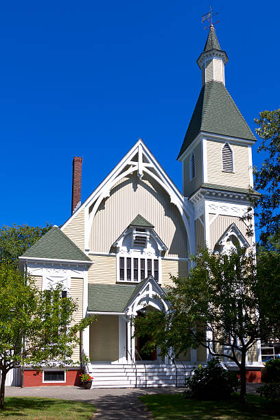 istock Trinity United Methodist Church in Oak Bluffs, Martha's Vineyard, Massachusetts. 535297921