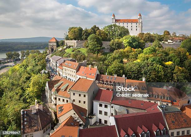 Bratislava Outlook Form St Martins Cathedral To The Castle Stock Photo - Download Image Now