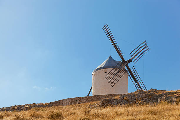 istock Ancient windmills in the sunny summer day 535298661