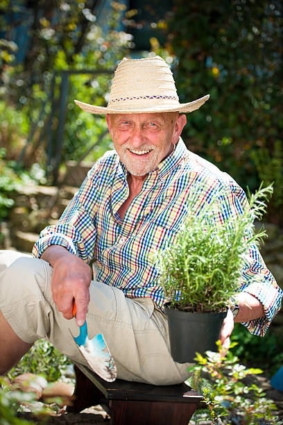 istock Senior in garden 535298905