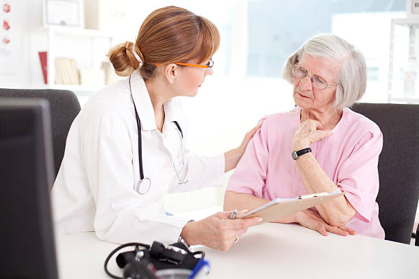 istock Senior woman visiting doctor. 535299119