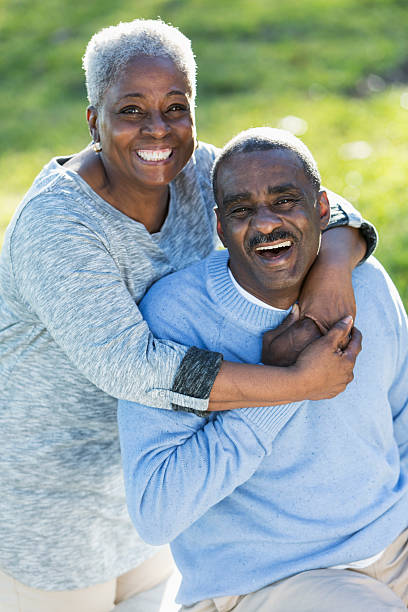 istock Loving senior African American couple 535299521