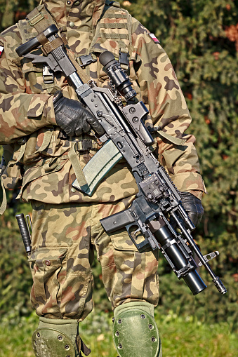 Polish Soldier machine gun