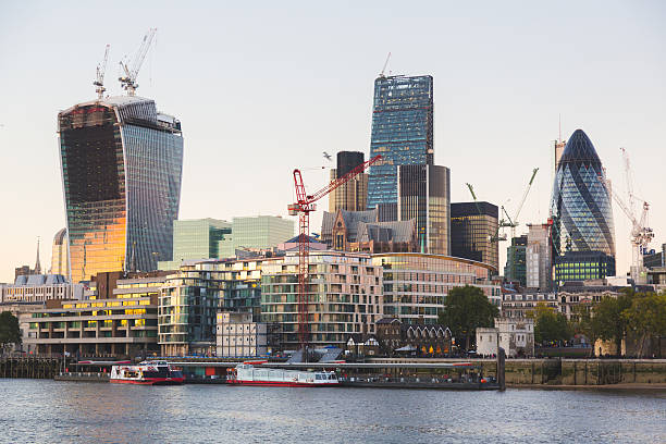 istock River Thames and Modern Skyscrapers on Background at Sunset 535301119