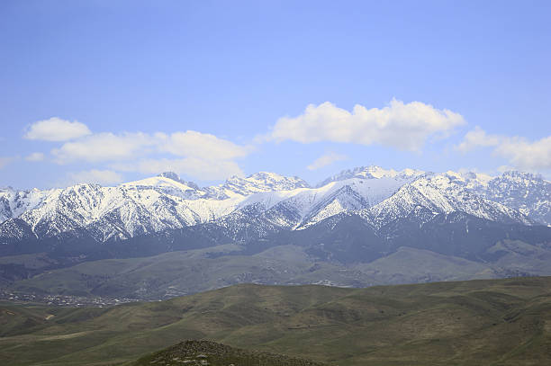 Snowy mountains, Sartaly, Kyrgyzstan