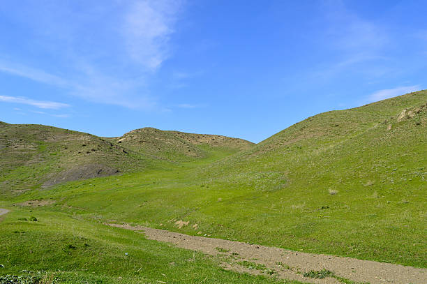 istock Green hills in Sartaly, Kyrgyzstan 535314619