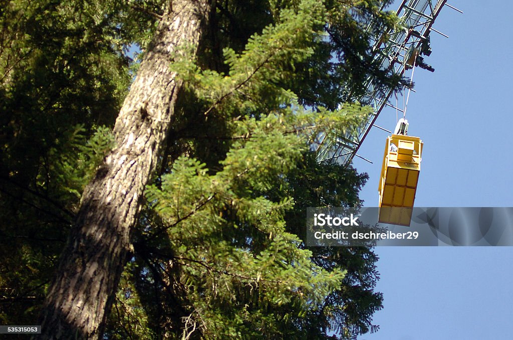 Canopy Research Crane Canopy Research Crane, U.S. Forest Service, Stevenson, Washington 2015 Stock Photo