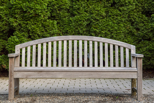 A garden bench in Vienna