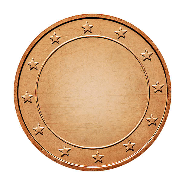 istock Bronze coin isolated on a white background 535316675