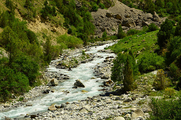 istock Mountain river, Galuyan gorge, Kyrgyzstan 535316971