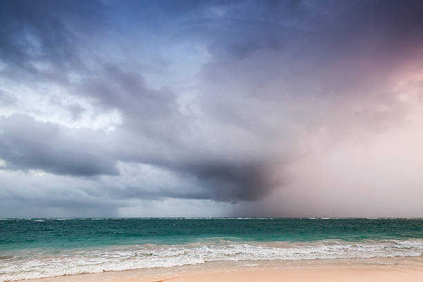 istock Atlantic ocean coast landscape with dramatic stormy sky 535318111