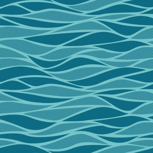 illustrazioni stock, clip art, cartoni animati e icone di tendenza di senza soluzione di continuità astratto blu - turquoise sea backgrounds drink