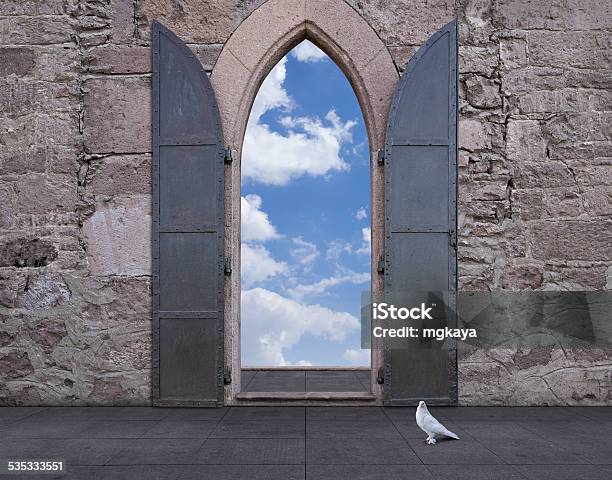Castle Door Stock Photo - Download Image Now - Castle, Door, Old